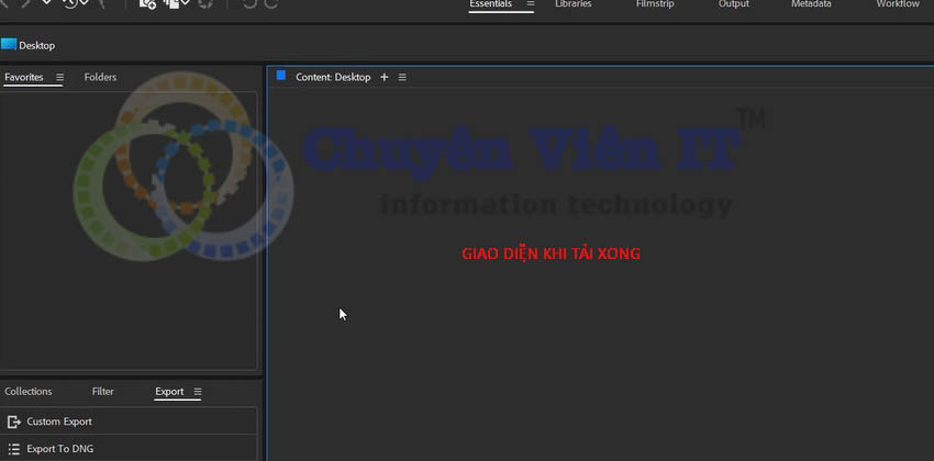 Adobe Bridge 2024: Kích Hoạt Bản Quyền – Link Drive Giao diện adobe bridge 2024 sau khi cài đặt hoàn tất