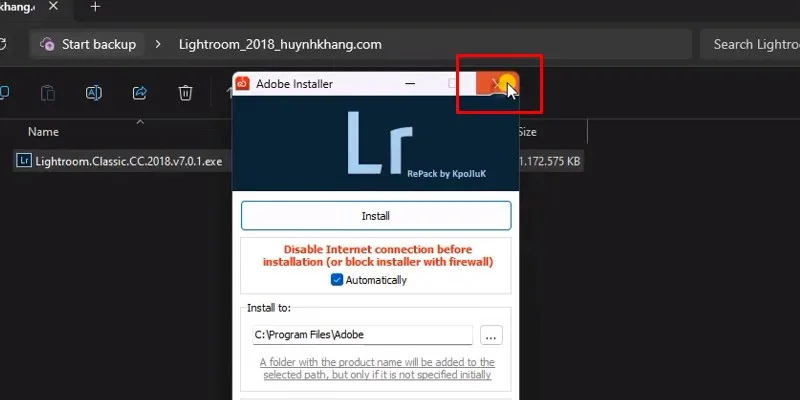 Lightroom 2018: Hướng Dẫn Cài Đặt 15 tắt như hình